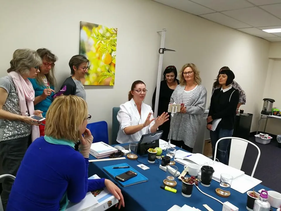 Julie Mason delivering in-house training to a client team